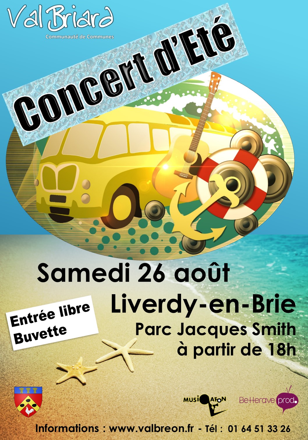 Affiche concert d ete 2017