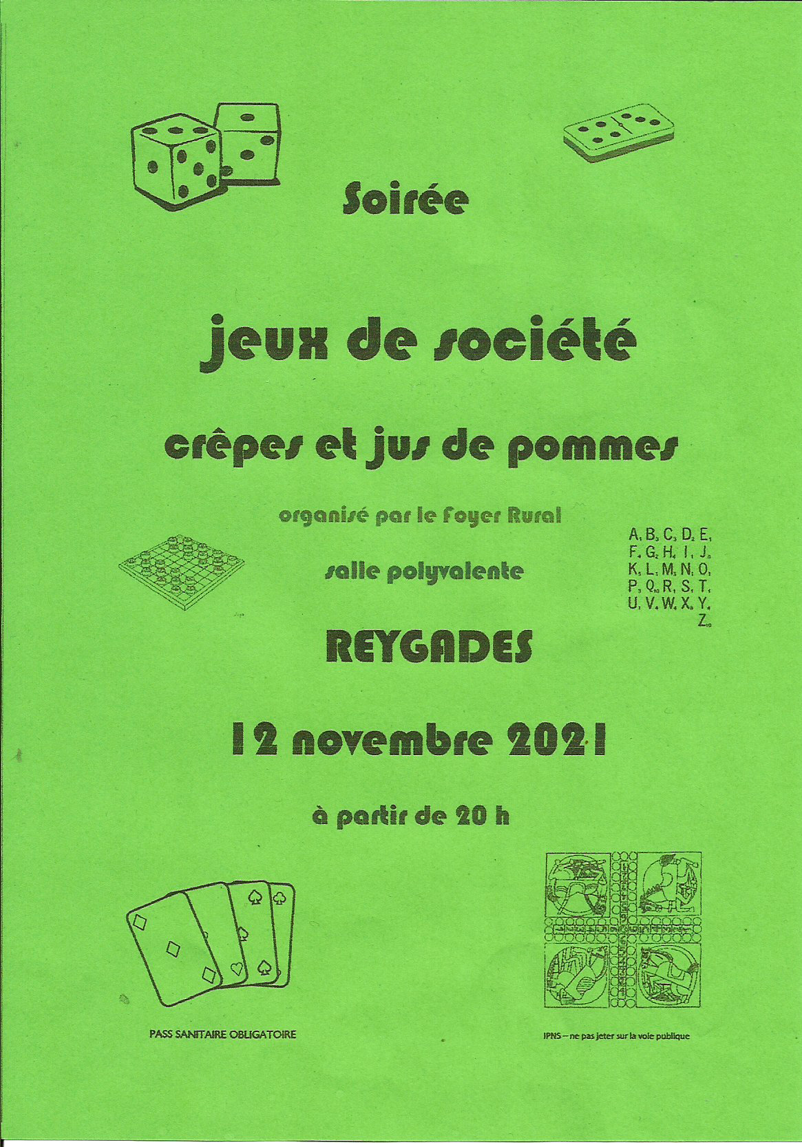 Soirée jeux de société à Reygades