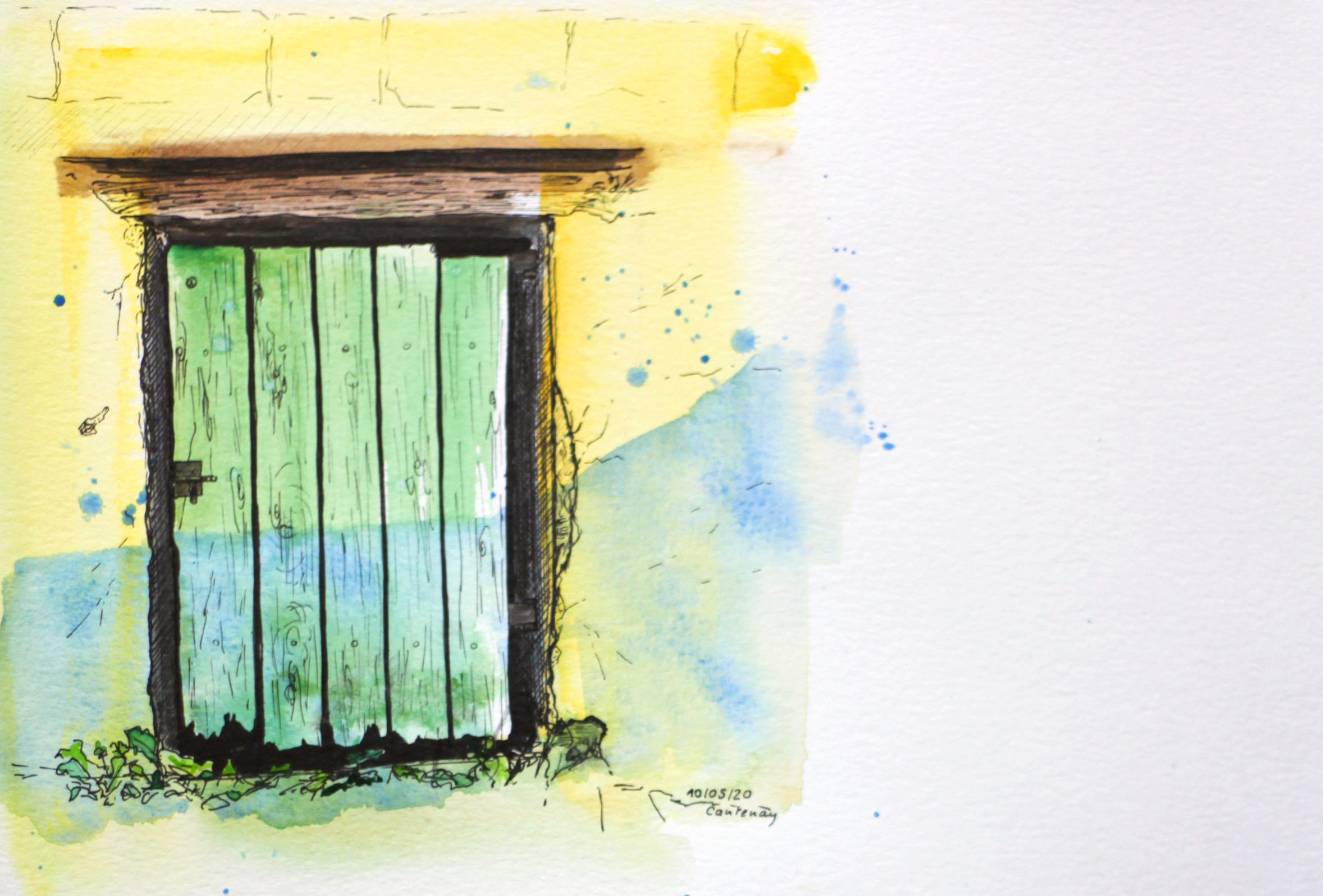 La vielle porte verte