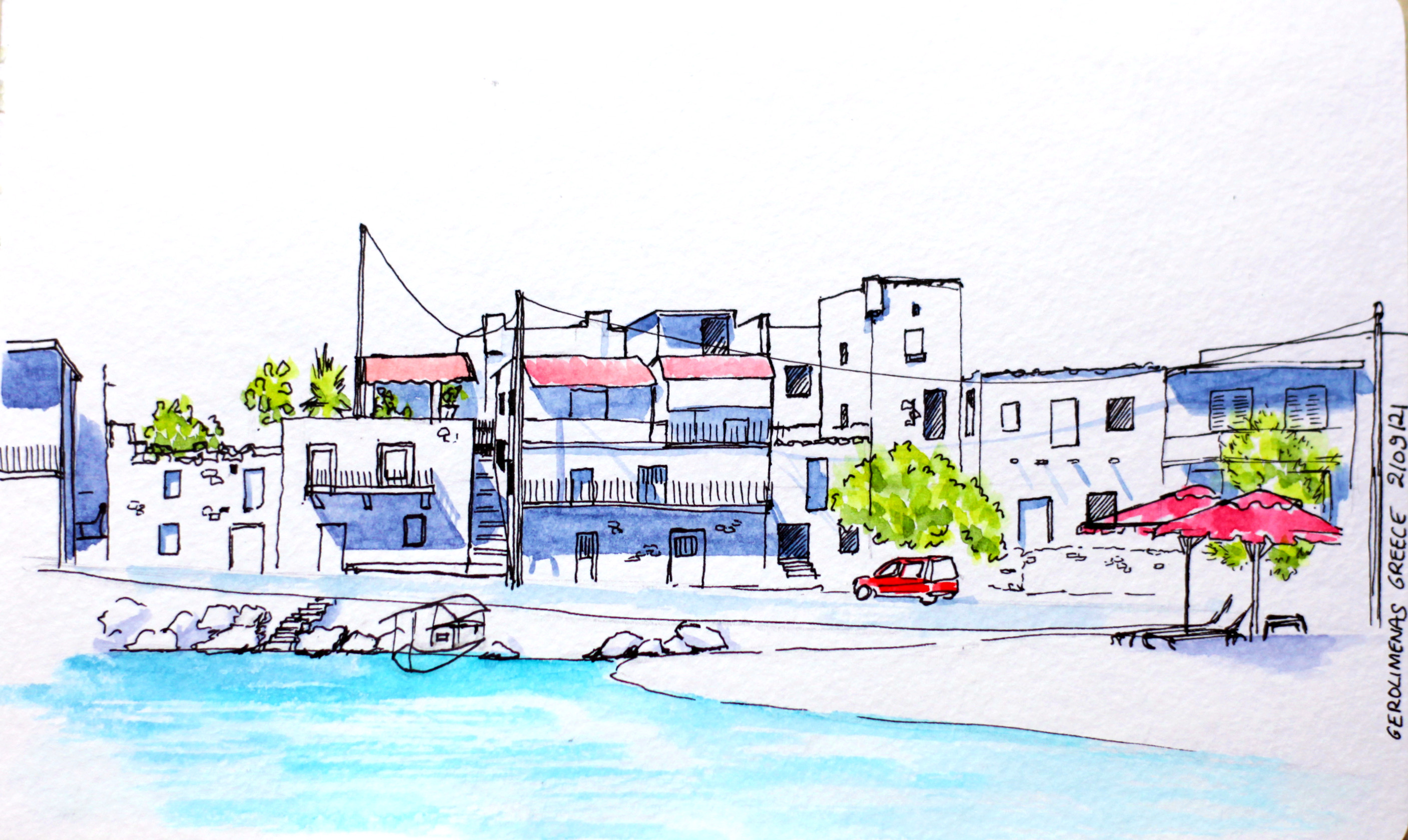Le port de gerolimenas grece