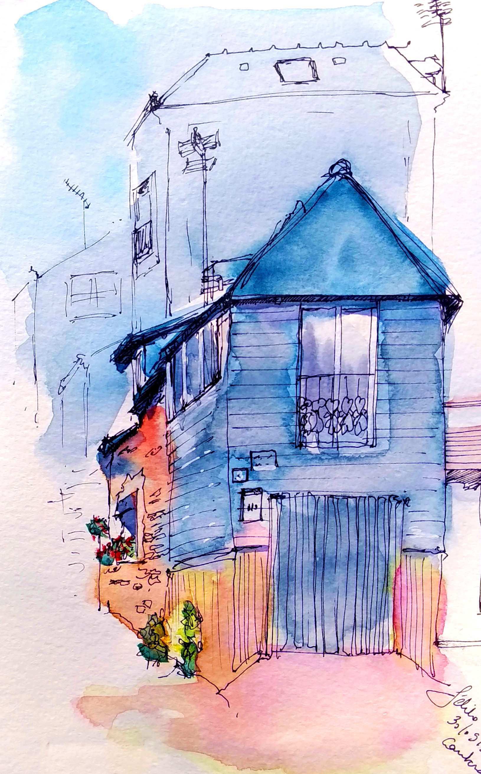 Maison grise cantenay
