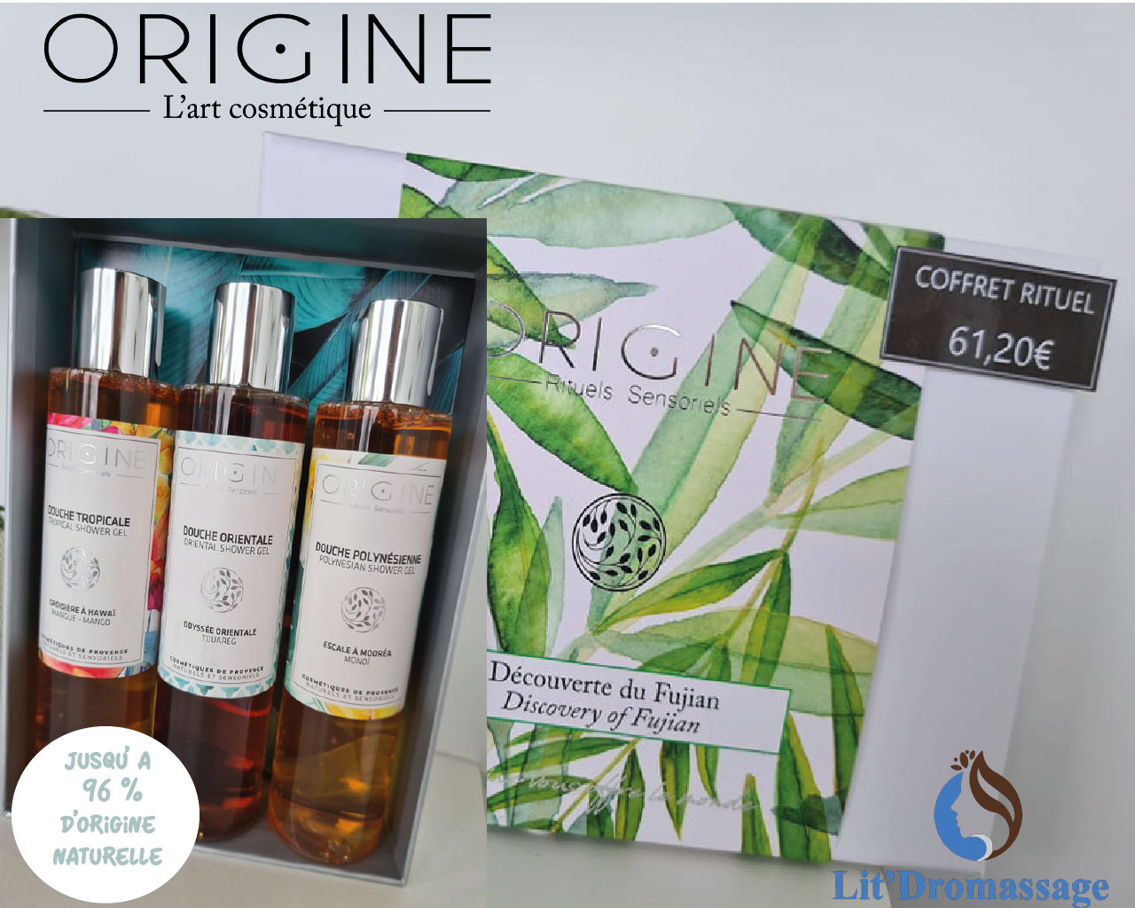 Coffret cadeau de 3 Gel douche aux senteur enhivrante ORIGINE