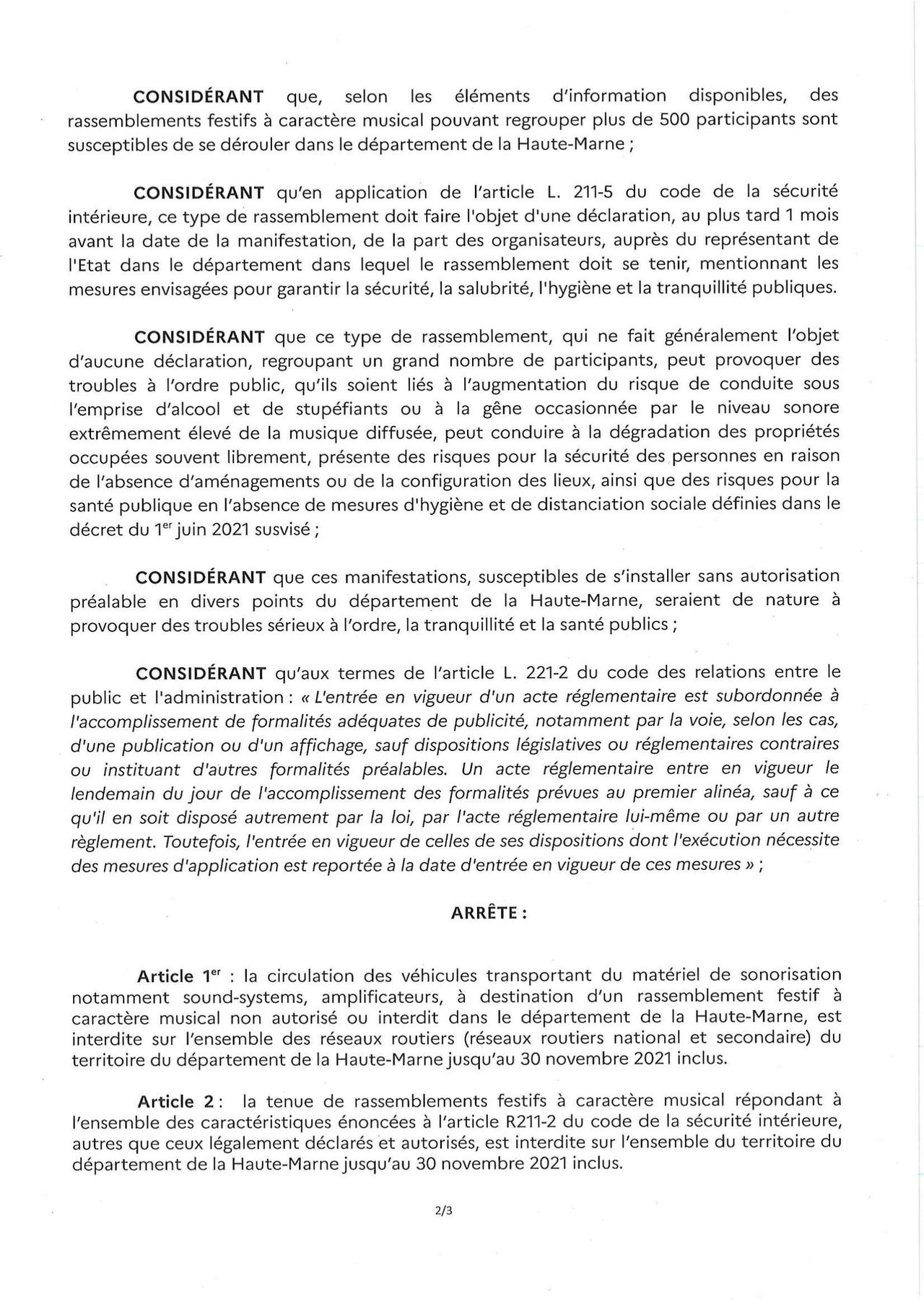 Arr-t-prefectoral-n-P052-2021116-interdiction-de-circulation Page 2