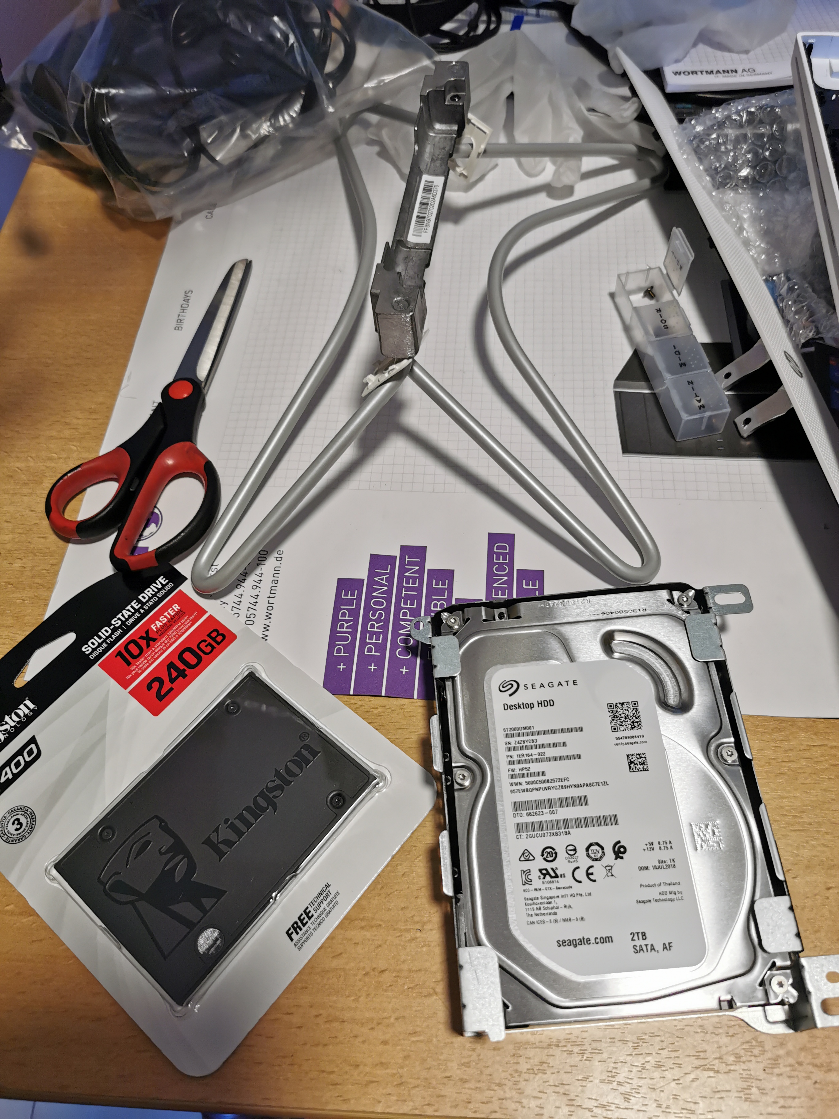 4 iii en i changement du hdd 