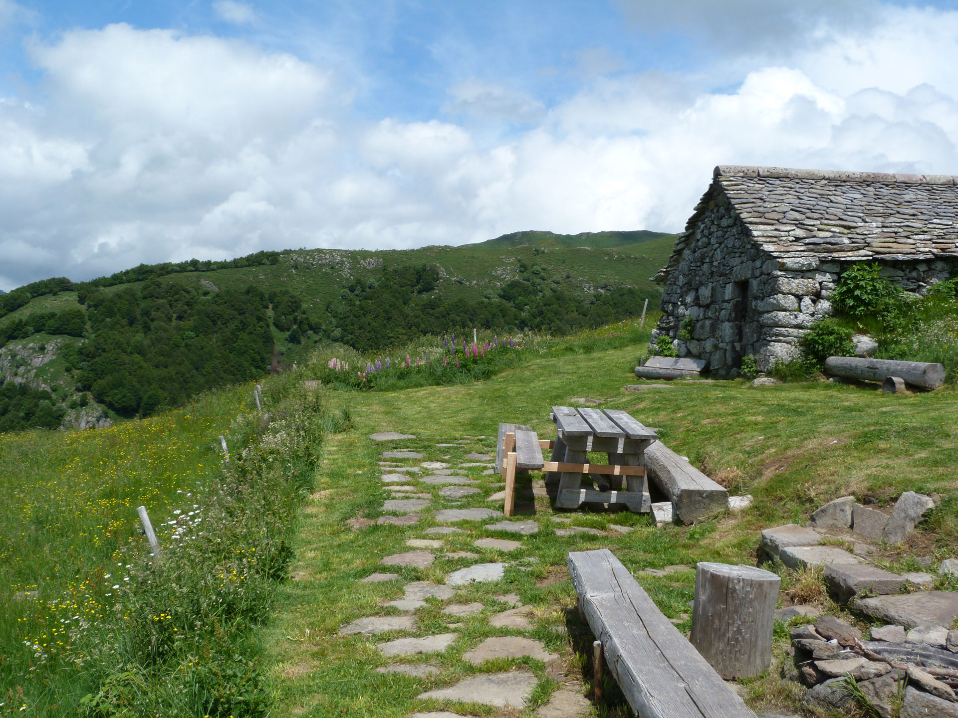 Gite chalet buron cantal auvergne fvburon facade2