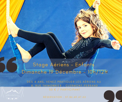 Stage Aérien - Enfants - Décembre