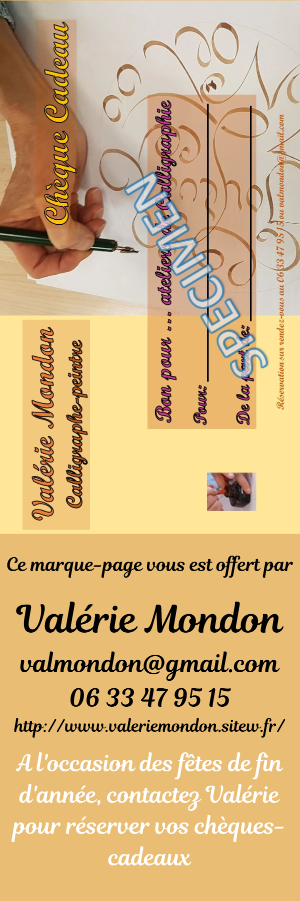 Bookmark Calligraphie