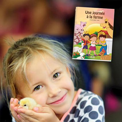 Livre personnalise enfant une journee a la ferme