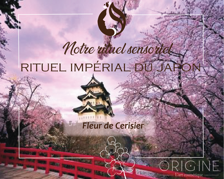 Rituel Sensoriel "Rituel impérial du Japon" veritable source de relaxation et de méditation  au doux parfum des fleurs de cerisiers