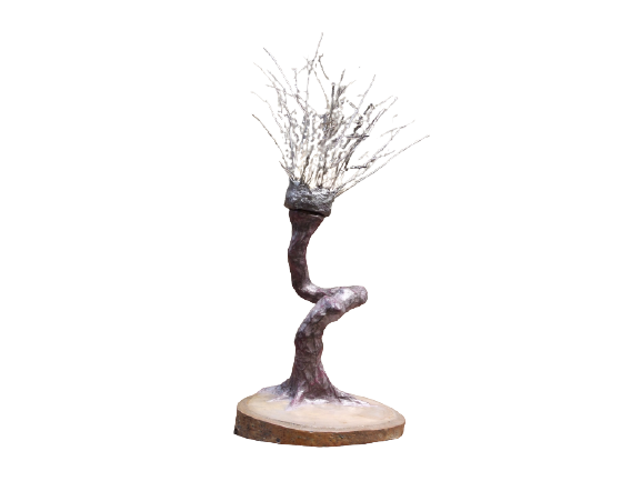 AOPERZH Lampe à poser
Abat-jour branchettes diverses
Corps papier mâché
Pied bouleau