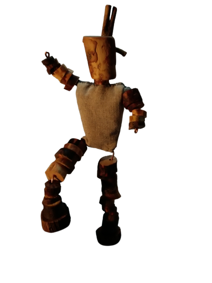 DIDOU Esprit de Valdeblore
Personnage articulé en bois et corps sachet de lavande sauvage de Valdeblore