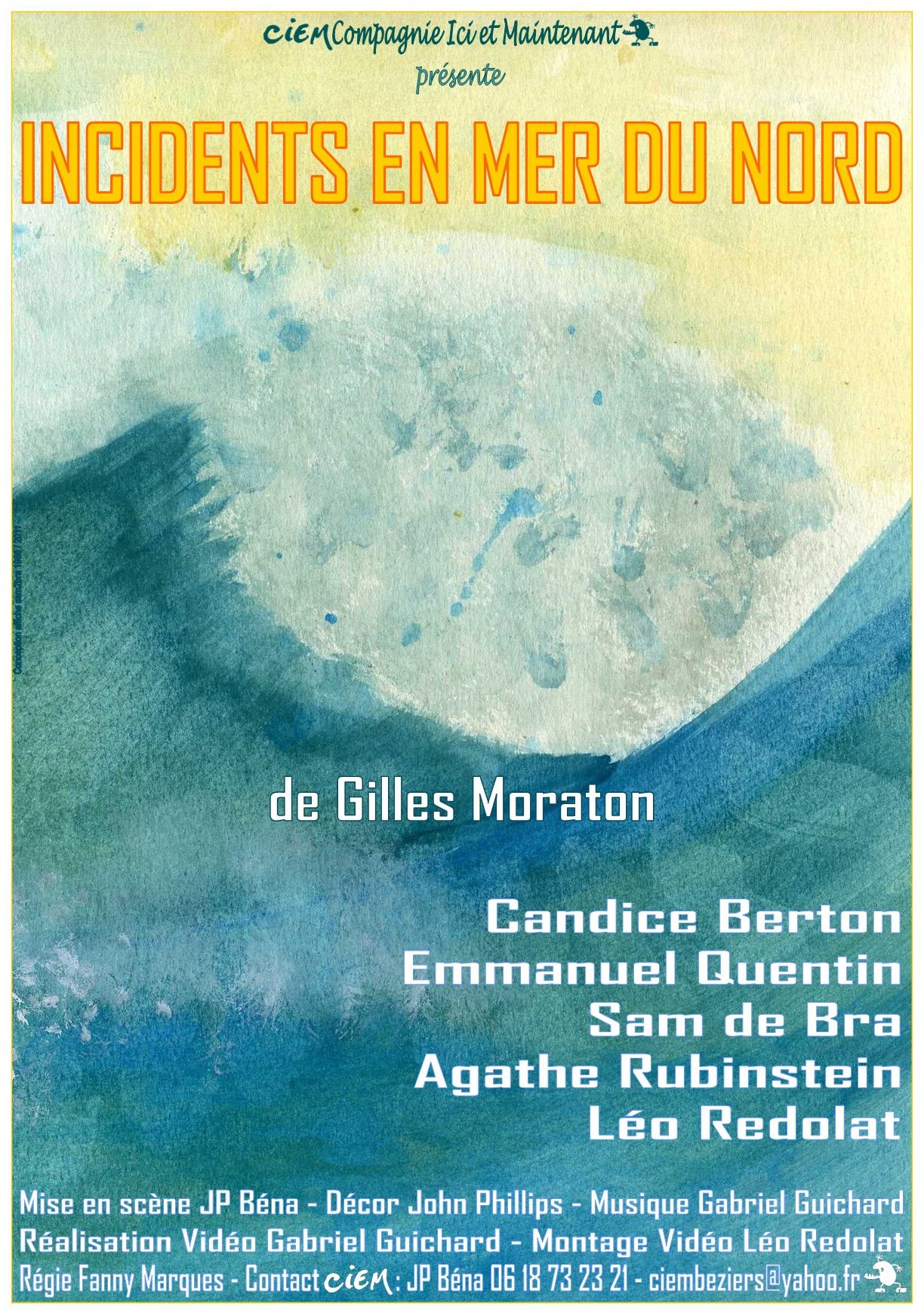 Affiche incidents en mer du nord