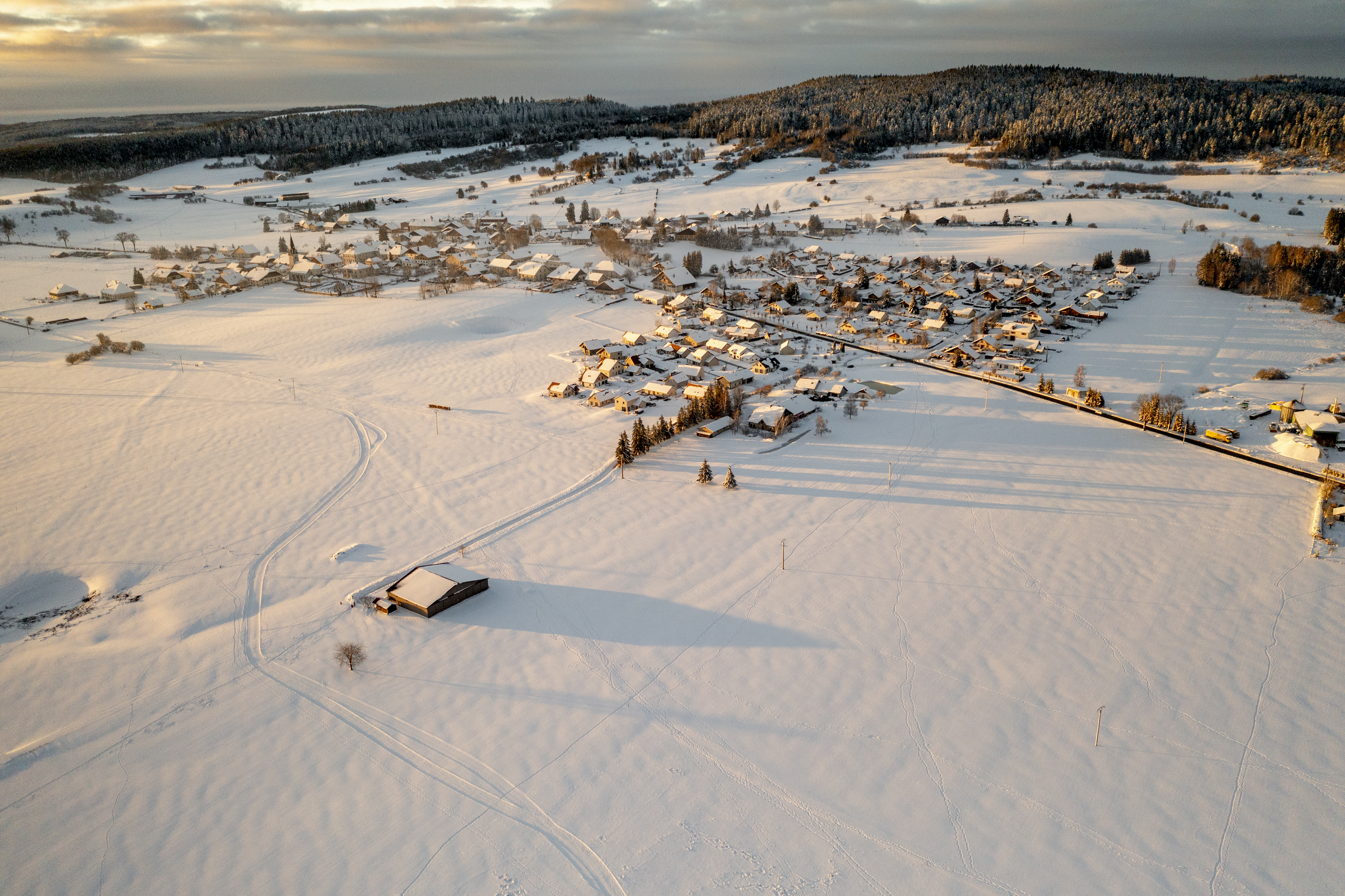Un début d'hiver très enneigé