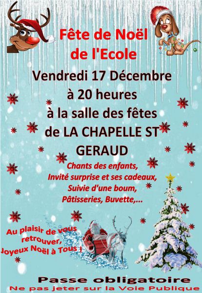 Fête de Noël de l'école