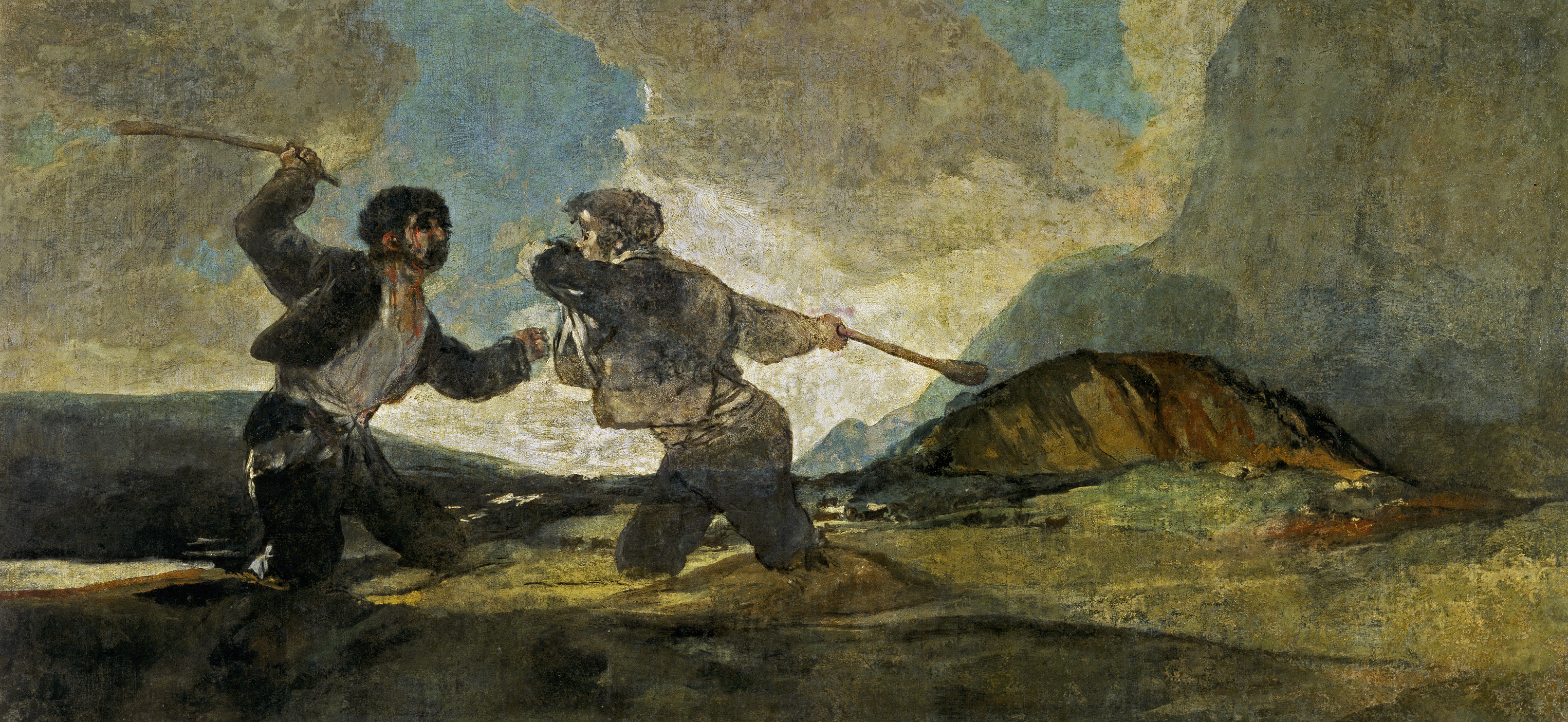 Francisco de Goya y Lucientes - Duelo a garrotazos