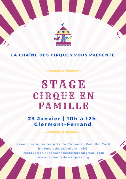 Stage Cirque en Famille - Janvier