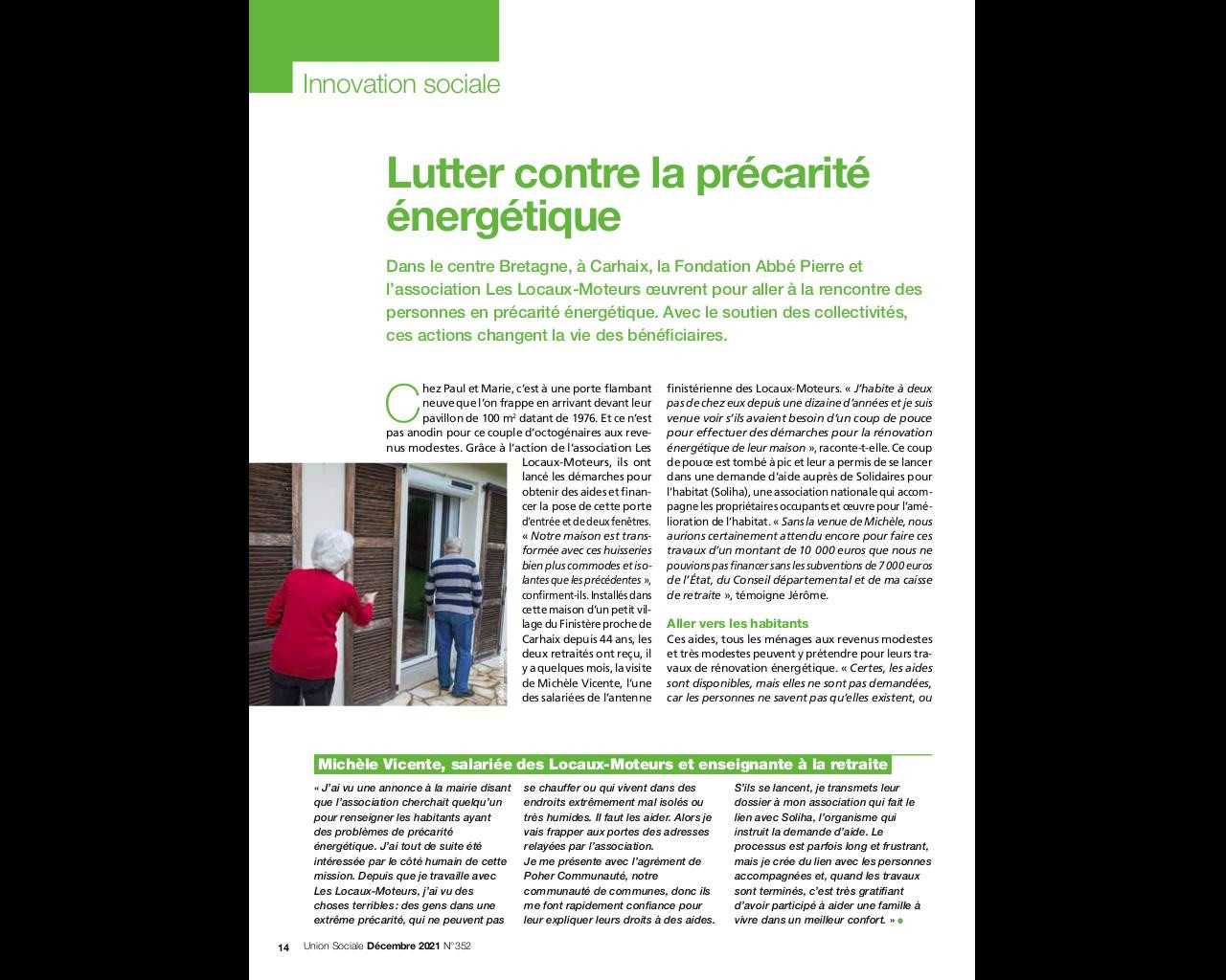 Article union sociale 1