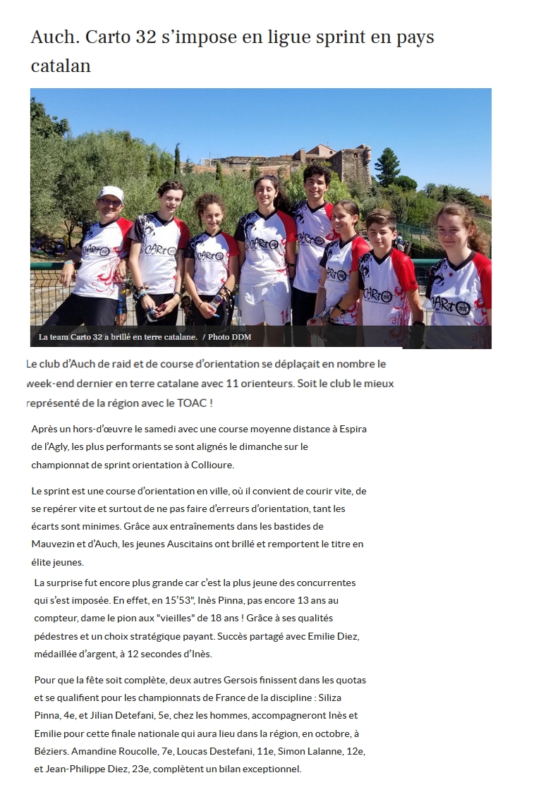 championnat de ligue à Collioure