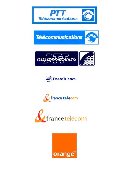 Les logos : des PTT à Orange