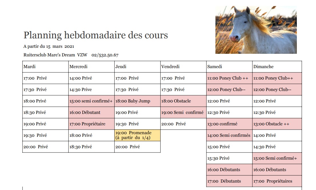 Cours