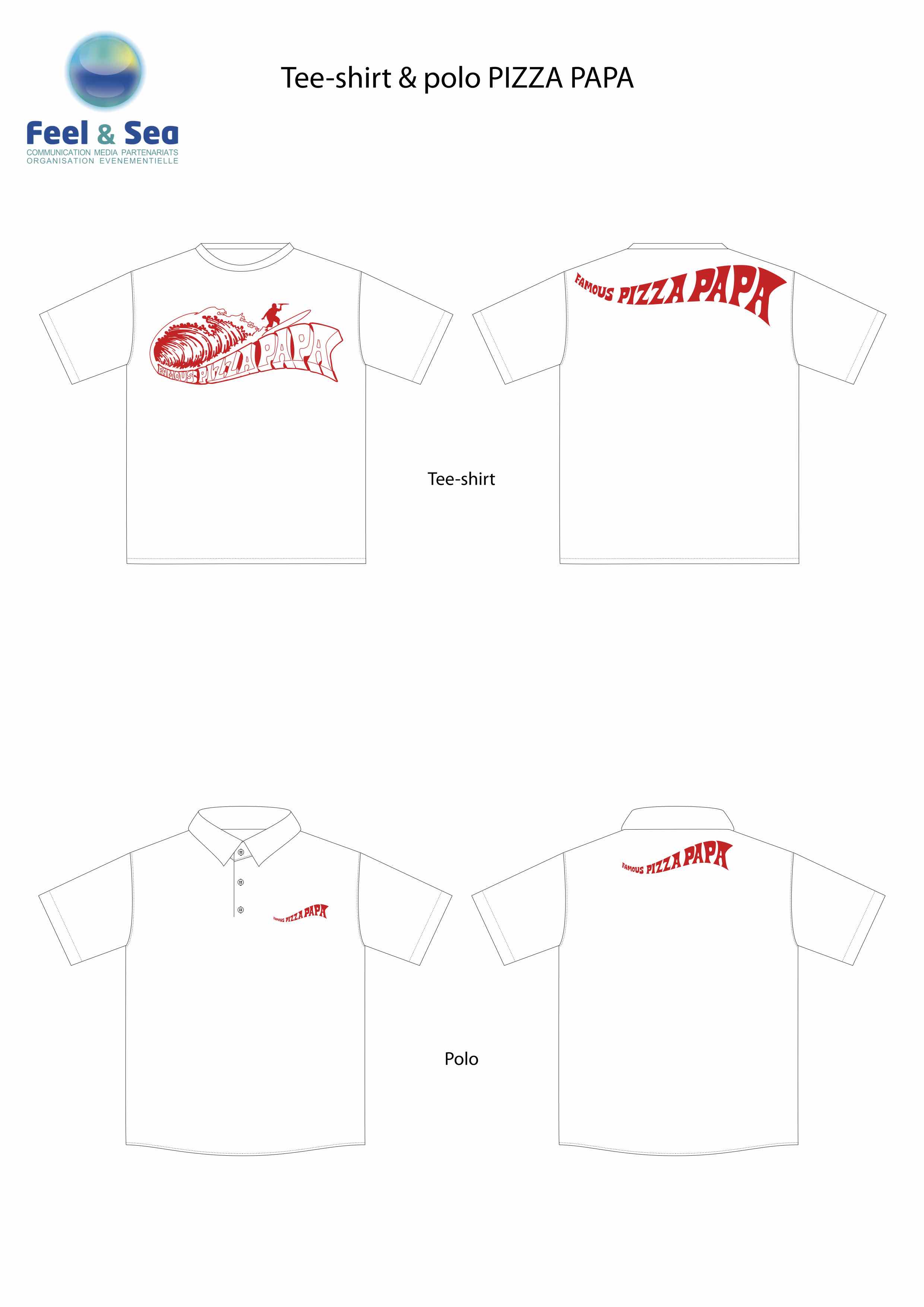 Tee shirt pizza papa copie