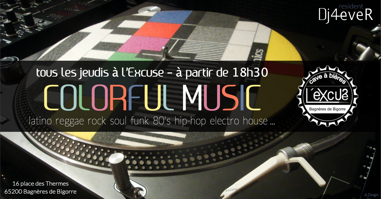 Visuel jeudi colorful music 