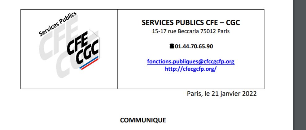 Communiqué accord PSC