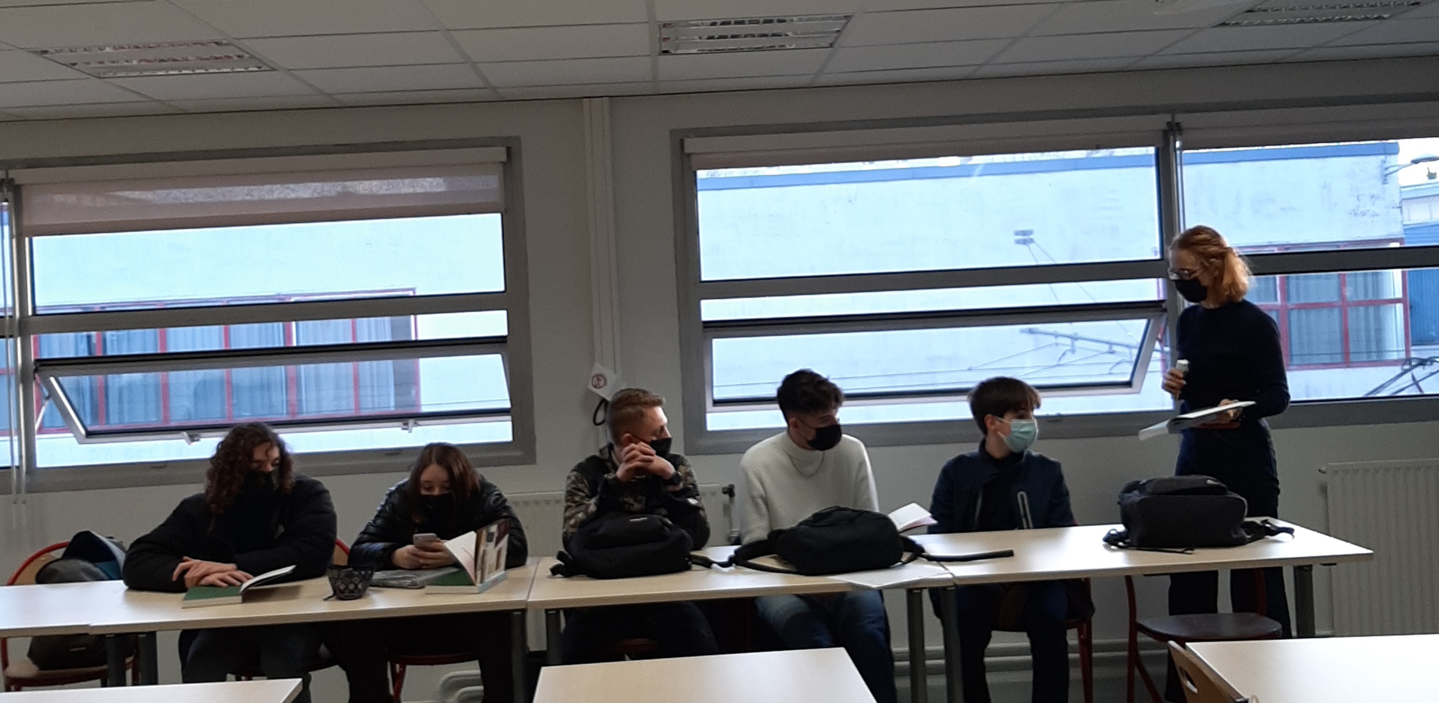 Rencontre avec Agnès Hostache au sein du lycée