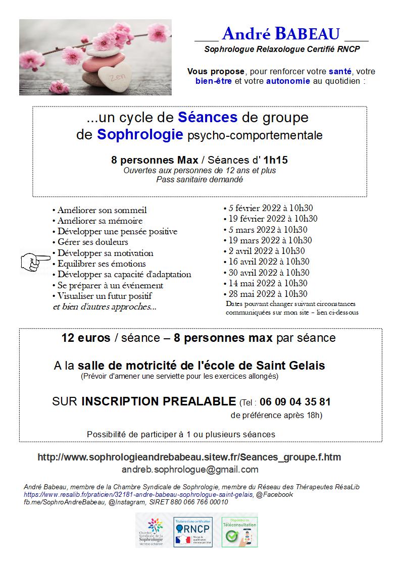 Seance sophro groupe