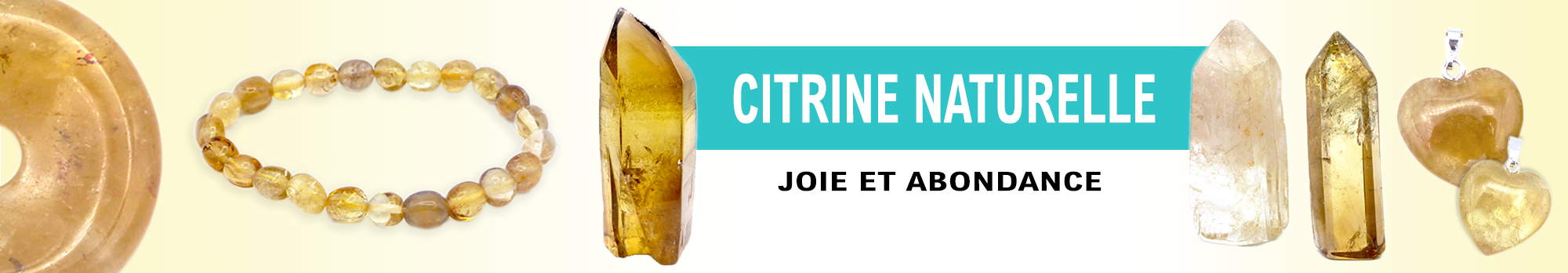 Bandeaux citrine naturelle