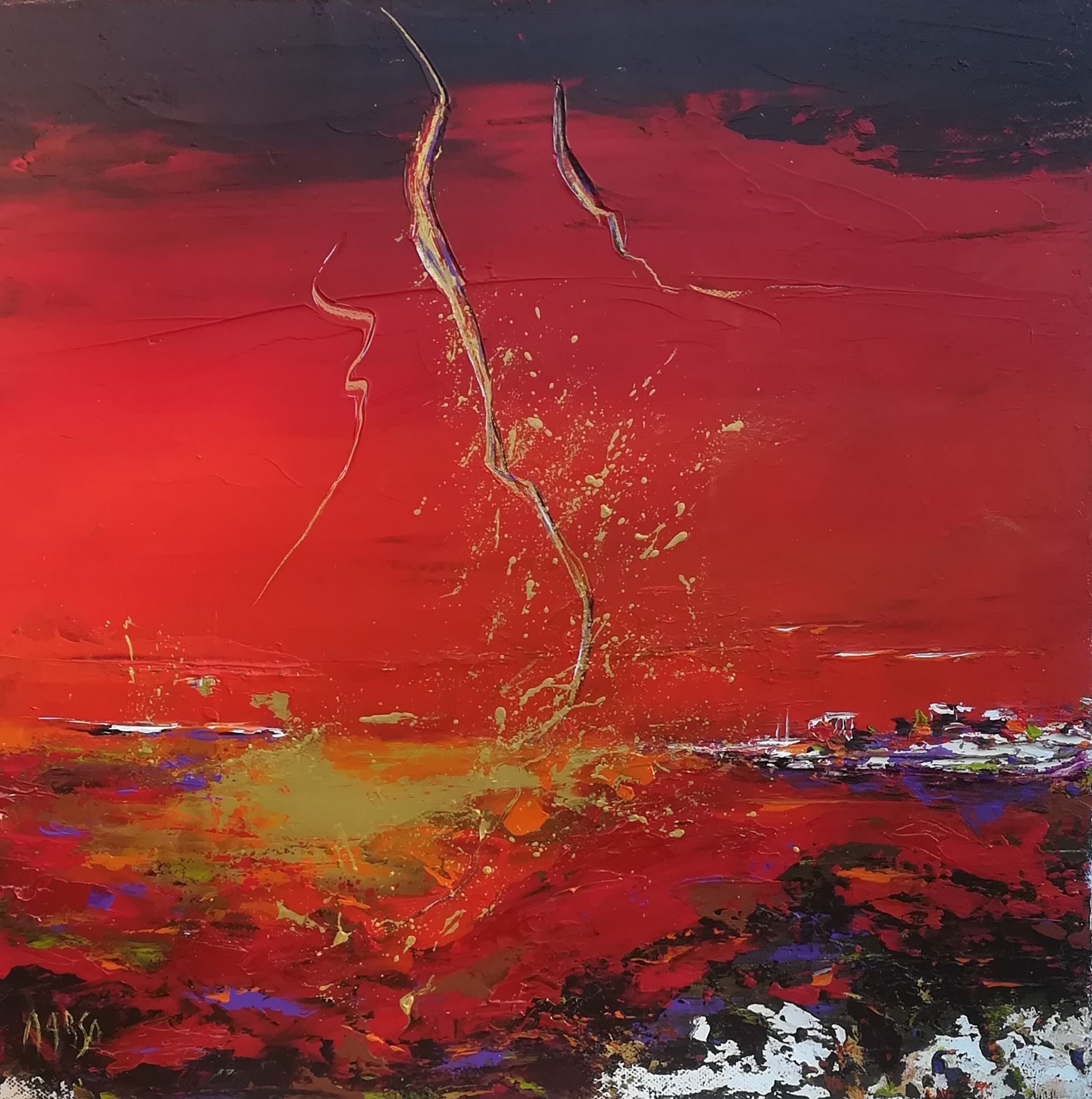 Au coucher 40x40