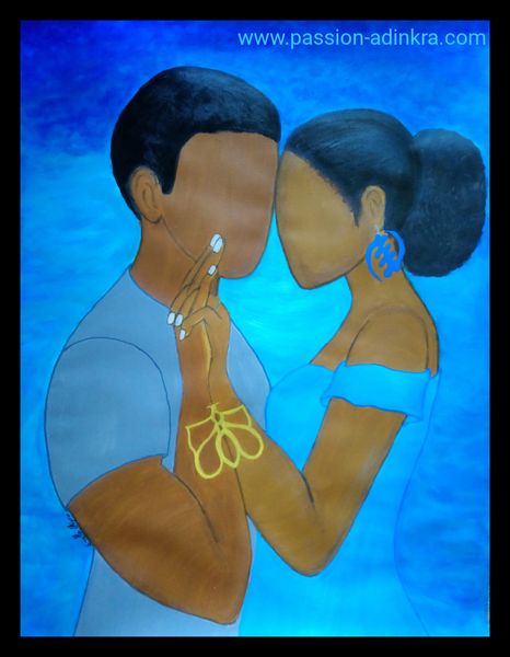 Fafanto, a Harmony Tale (2022) by Ornella Ayivi Acrylic paint on 65x50cm paper