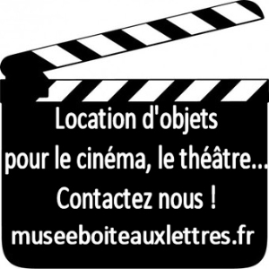 location d'objets postaux,  boites aux lettres  PTT pour le cinéma, la  télévision, clip vidéo, tournage 