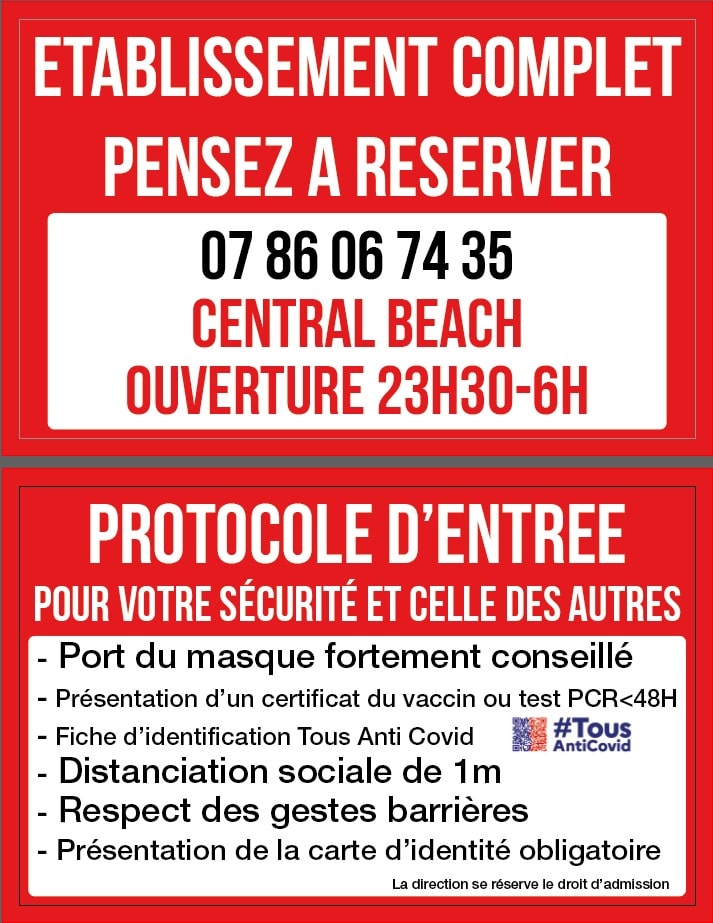 maquette graphique affiche boîte de nuit central beach argelès sur mer maxgraphiste