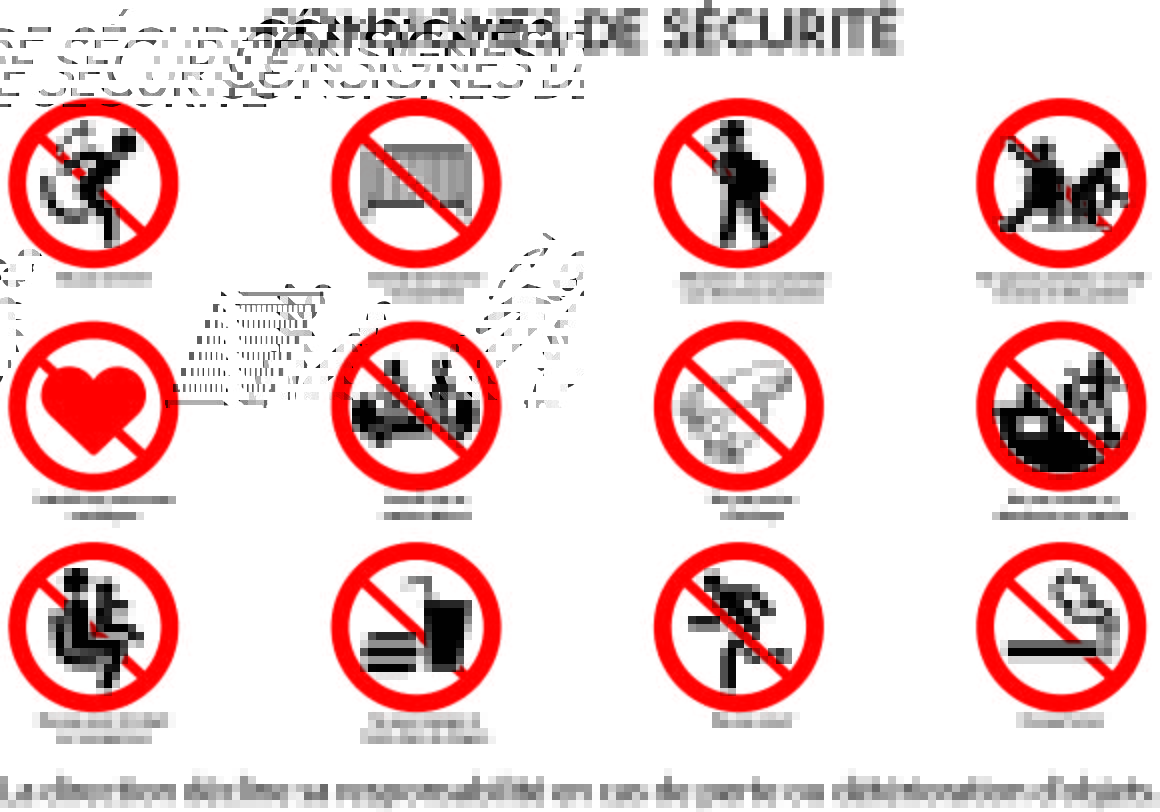 Panneaux interdiction manege le dragon maxgraphiste