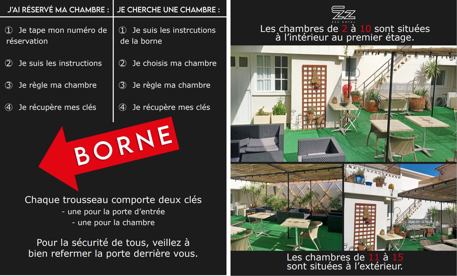 maquette graphique ezz hotel canet en roussillon maxgraphiste