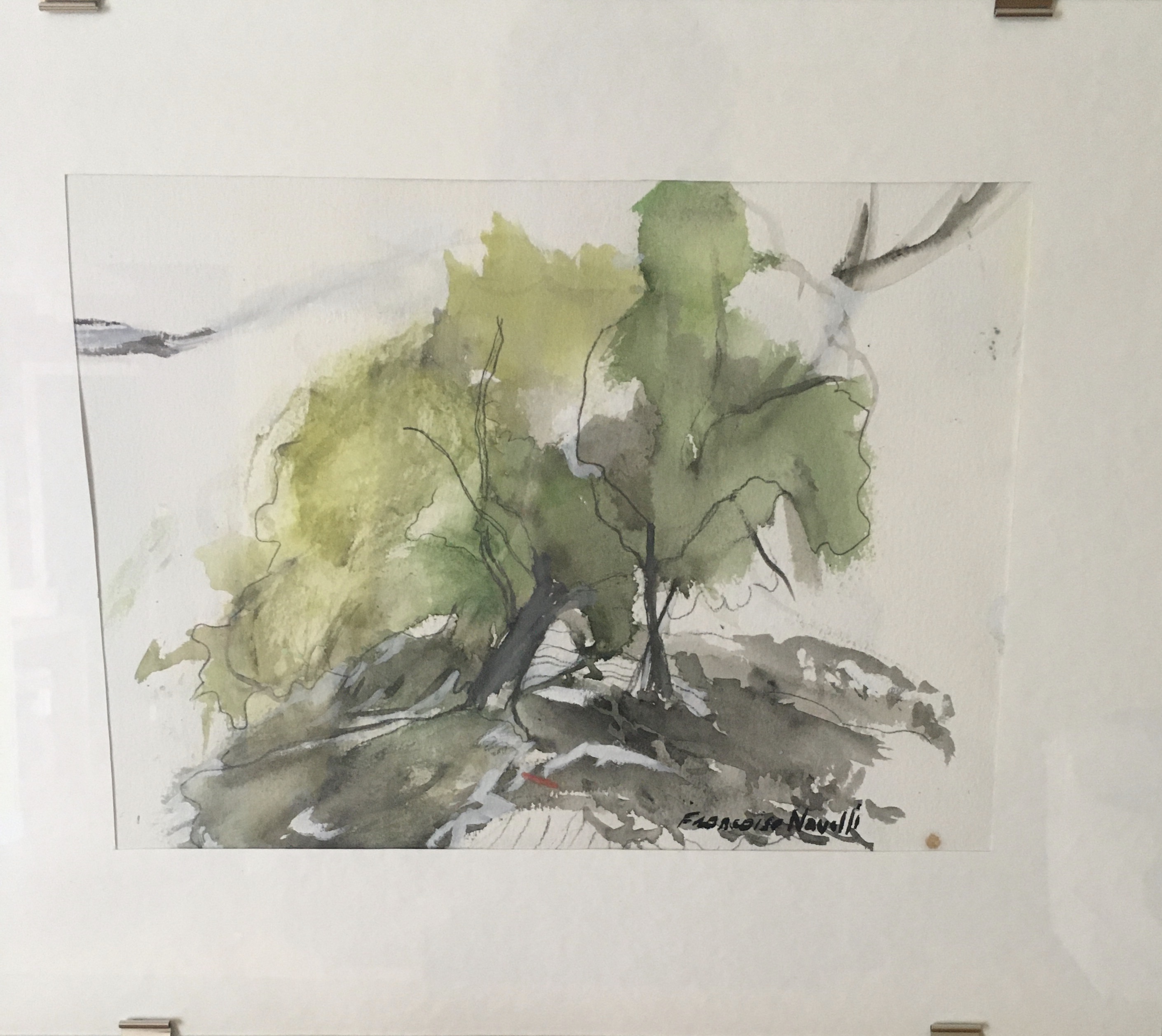 Aquarelle bosquet 2
