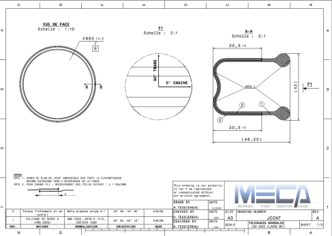 Plan de specification 2 joint radial sas meca ingenierie mecanique a limoges