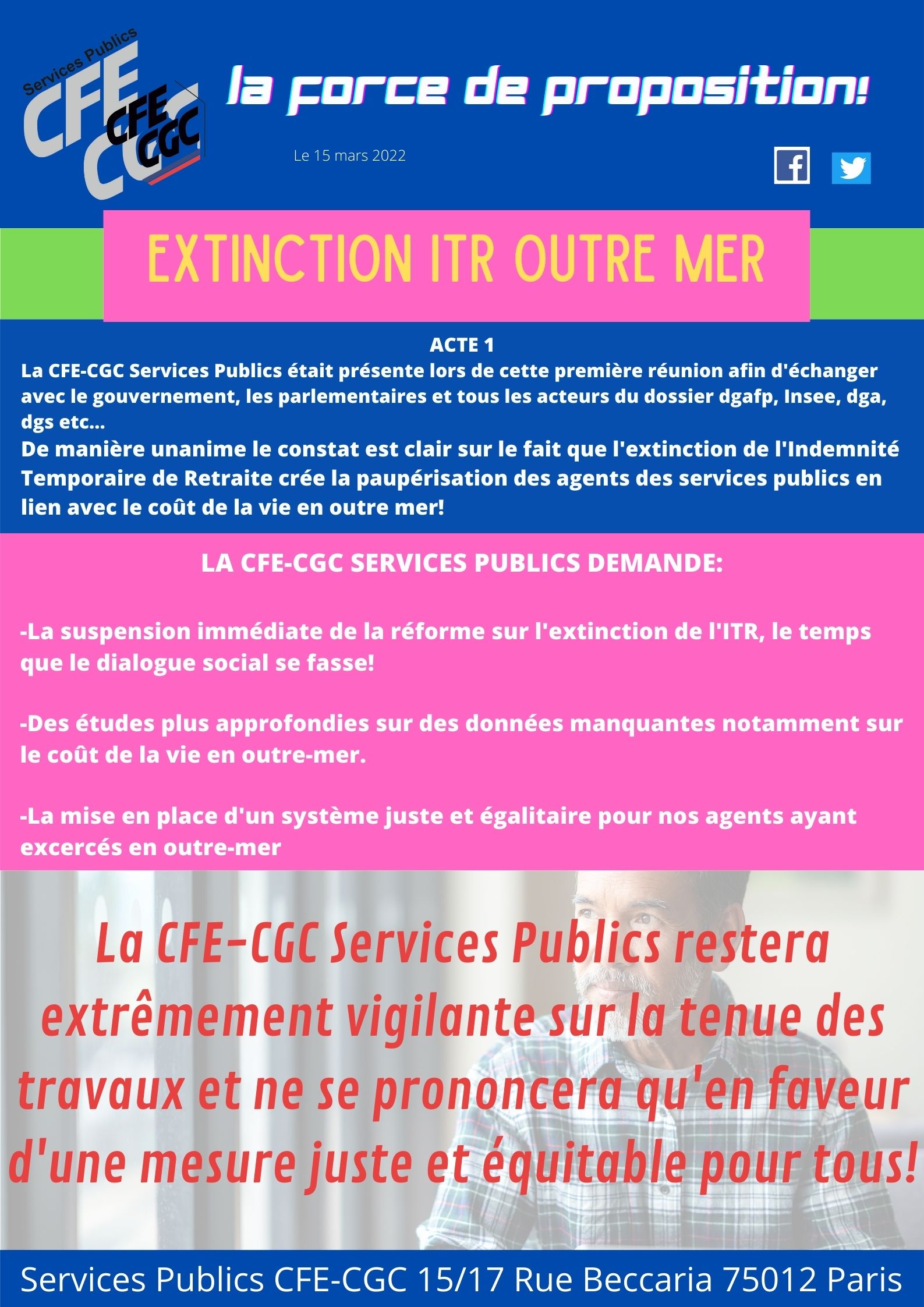 Tract sur l'extinction de l'ITR Outre-Mer