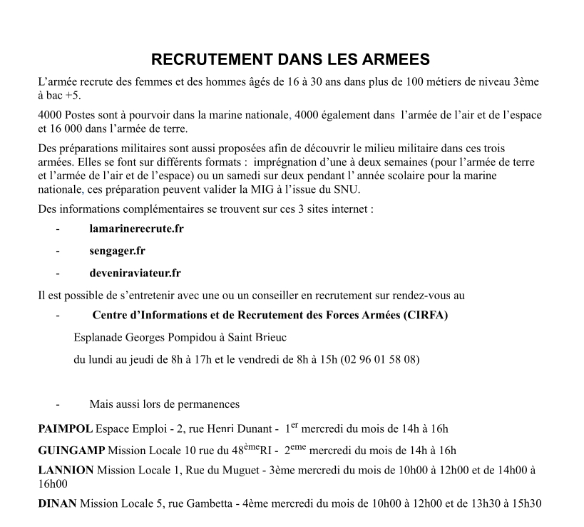 Communication-armees