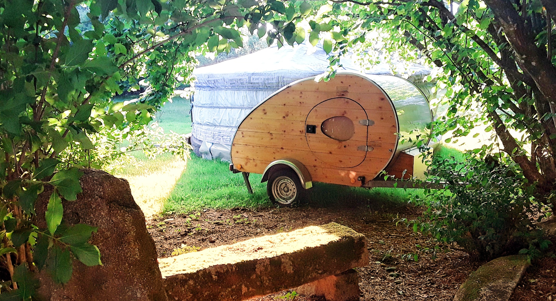 Mini Caravane Bois
Teardrop Trailer
Yourte 
Nature