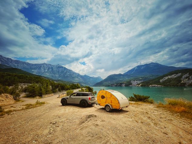 Mini Caravane Bois
Teardrop Trailer
Lac Montagne
Mini Cooper