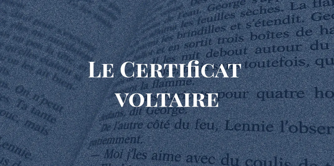 Le Certificat Voltaire