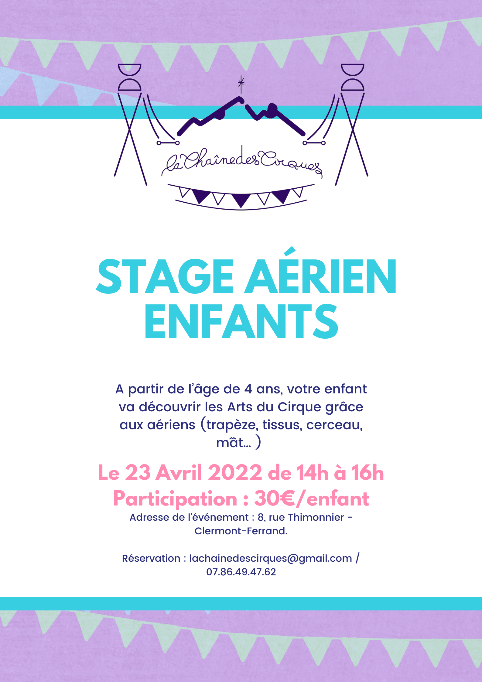 Stages Aériens Enfants - Avril