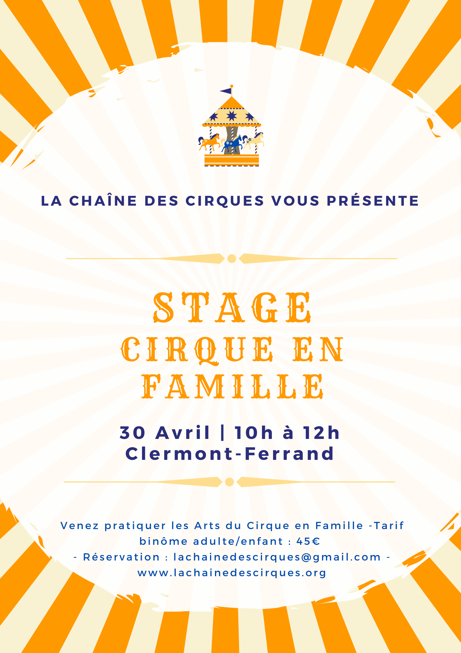 Stage Cirque en Famille - Avril