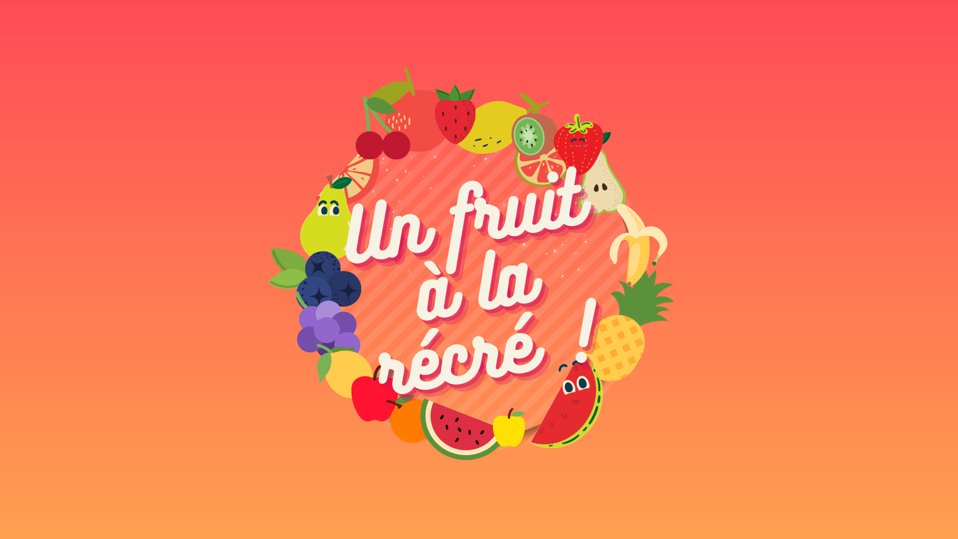 Un fruit à la récré à la maternelle La Cerisaie !