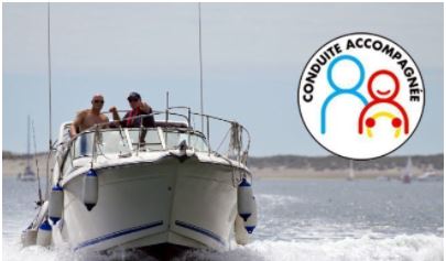 Conduite accompagnée en bateaux 