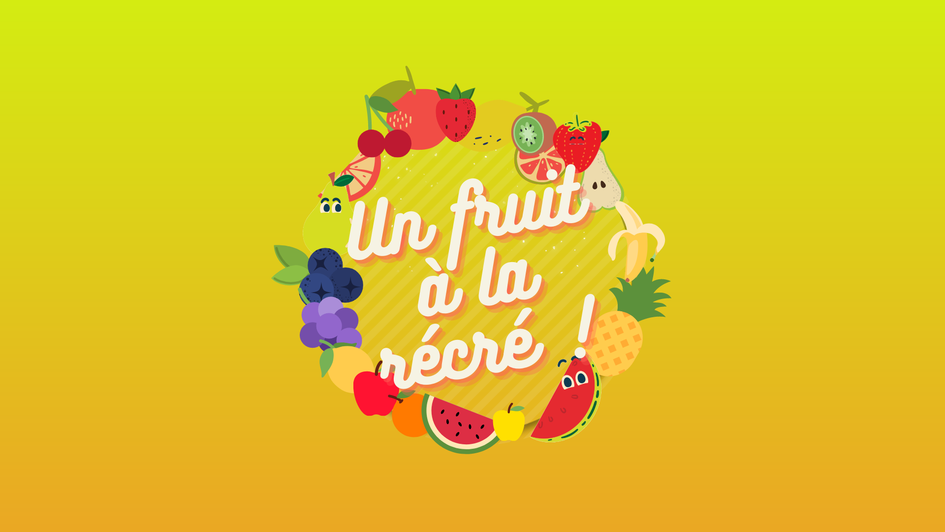 Un fruit à la récré à l'école maternelle Schweitzer