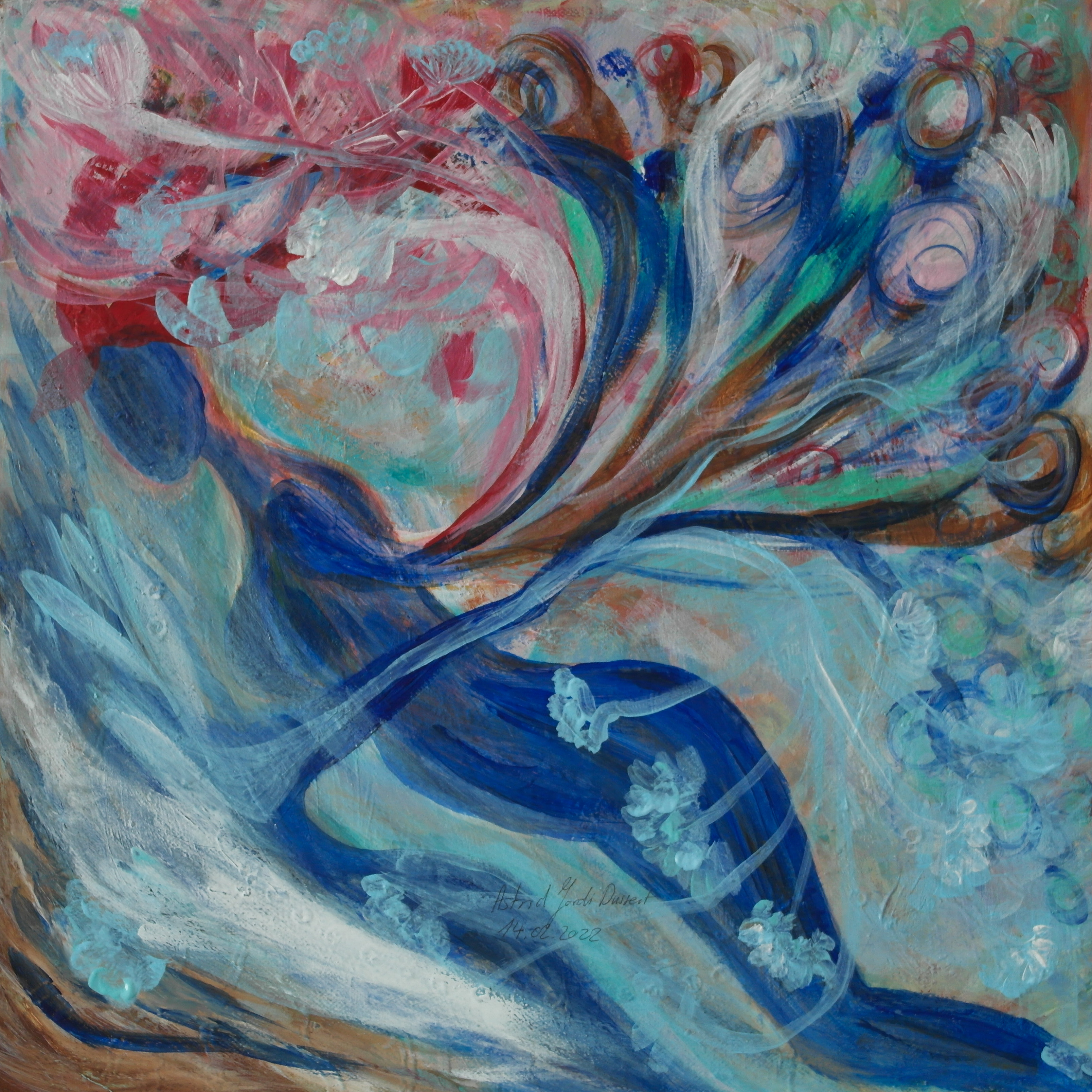 Envolee fleurie 45 x 45