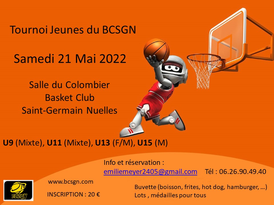 Tournoi "Jeunes" du BCSGN le samedi  21  mai 2022
